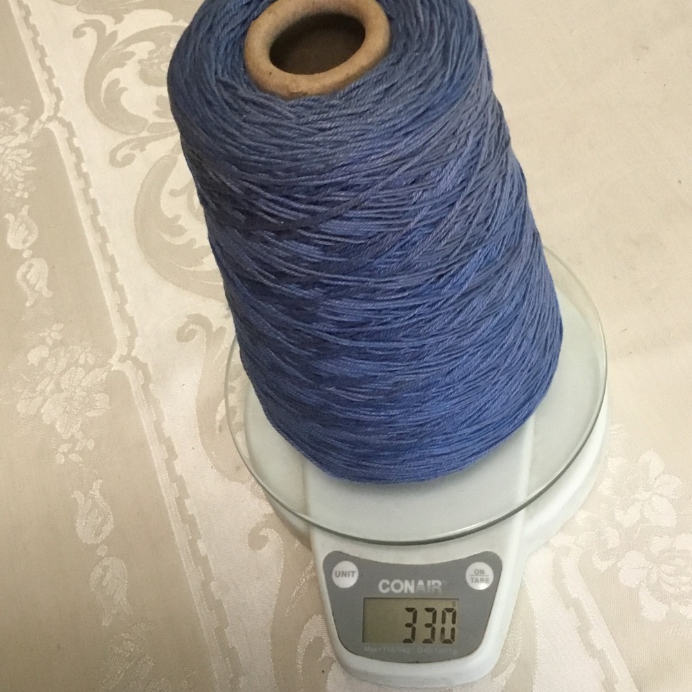 About 11 ounces of Baby Georgia Mercerized Cotton in Blue